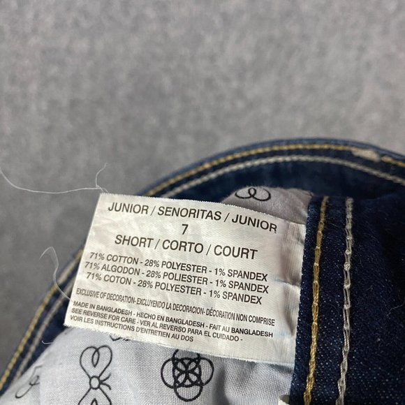 LEI Jeans Women's Size 7 Short Junior Denim Stretch Blue - Picture 11 of 11